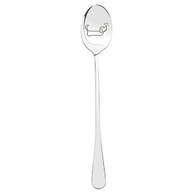 Bluckincle Dackel-Kaffeelöffel aus Edelstahl, 19,5 cm