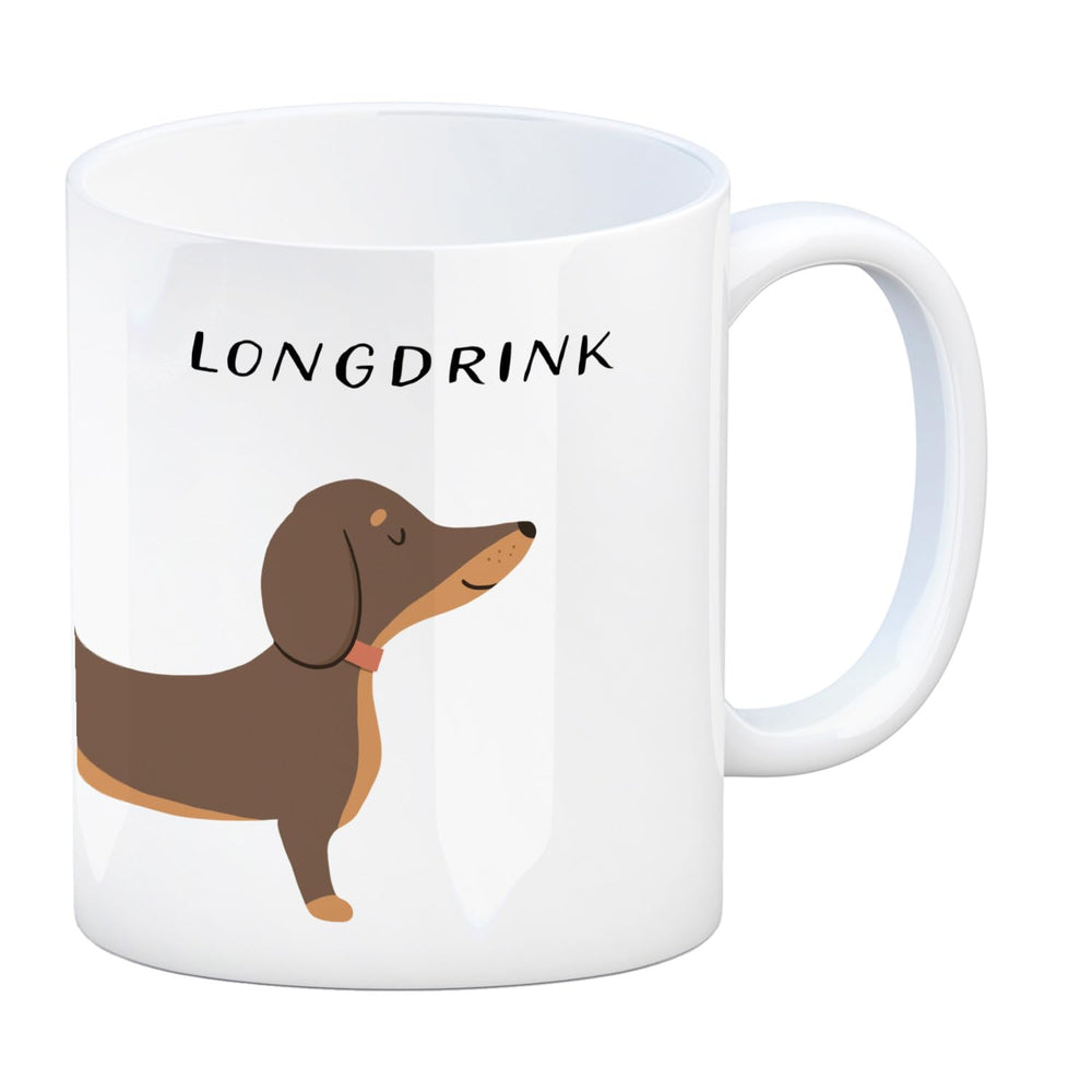 speecheese Dackel-Kaffeebecher „Longdrink“, ca. 300 ml