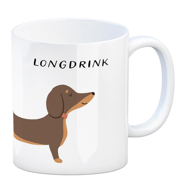 speecheese Dackel-Kaffeebecher „Longdrink“, ca. 300 ml