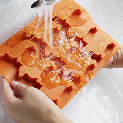 Dackel-Eiswürfelform aus Silikon – für 9 Dackel