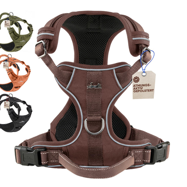 FREUDENTIER Clyde Hundegeschirr, Braun