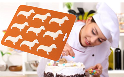 Dackel-Eiswürfelform aus Silikon – für 9 Dackel