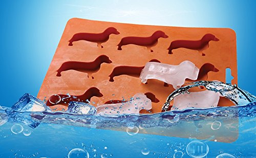 Dackel-Eiswürfelform aus Silikon – für 9 Dackel