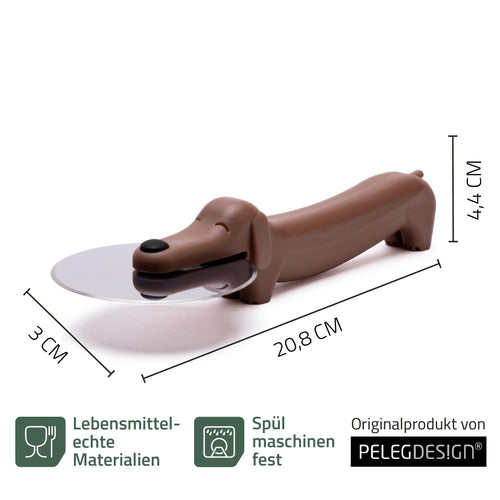 Puperoni Dackel-Pizzaschneider von PELEG DESIGN