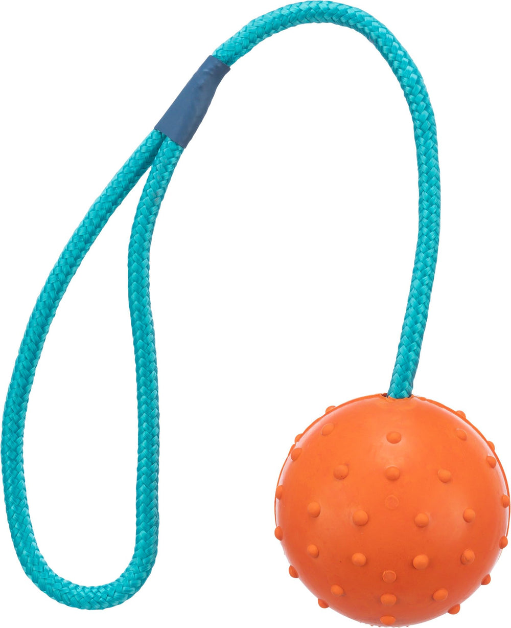 TRIXIE Ball am Seil mit Handschlaufe, 30 cm