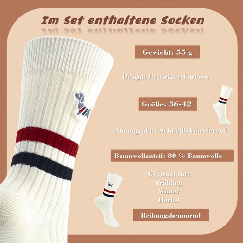 Dackel-Geschenkset mit Trinkglas, 500 ml von Chsukozic