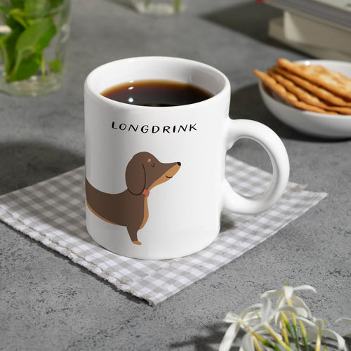 speecheese Dackel-Kaffeebecher „Longdrink“, ca. 300 ml