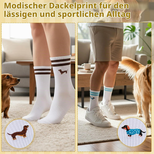 Dackel-Socken – 4 Paar in Größe 36–42 von Jadive