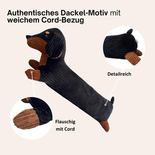 Walniverse XXL Dackel Kissen 1 Meter lang, als Geschenk oder Deko