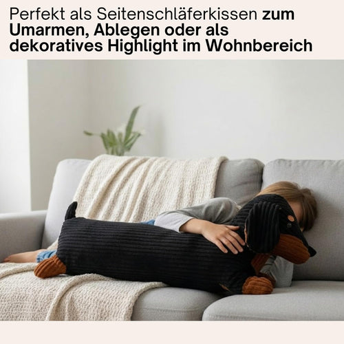 Walniverse XXL Dackel Kissen 1 Meter lang, als Geschenk oder Deko