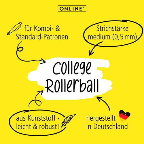 ONLINE College Dackel-Tintenroller, 0,5 mm