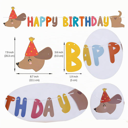 Dackel-Ballonset Happy Birthday von DuoLiAnLiang