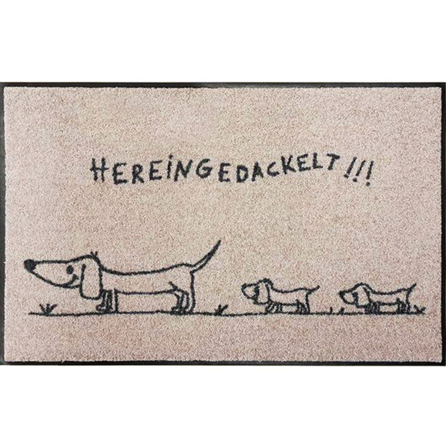 Salonloewe Fußmatte „Hereingedackelt Family“, 50 × 75 cm