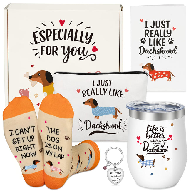 Festivora Dackel-Geschenkset mit Becher und Accessoires