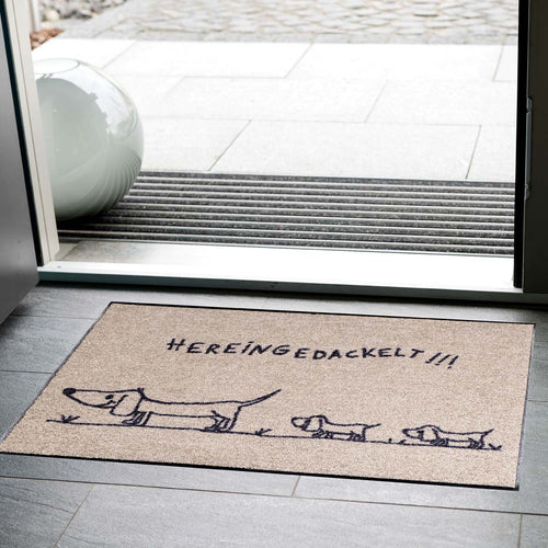 Salonloewe Fußmatte „Hereingedackelt Family“, 50 × 75 cm