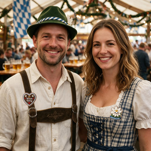 Dackel-Oktoberfest-Anstecker – 12er-Set
