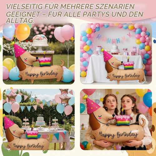 XXL Dackel-Folienballon, 77 × 56 cm von exatta